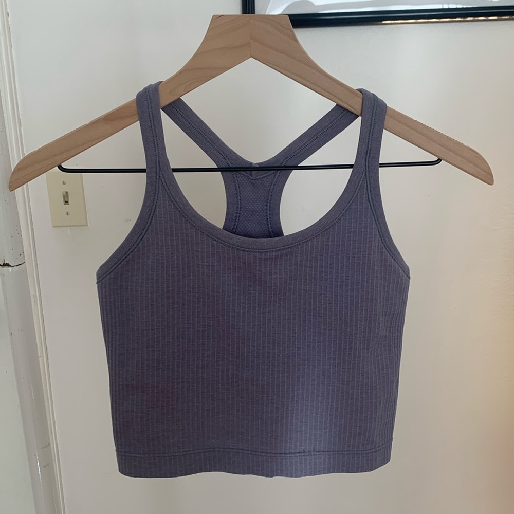 Lululemon Ebb to street crop tank size 4